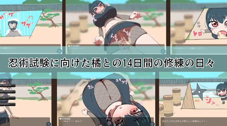 【PC】[日式/汉化]对女忍者橘的身体进行14天的个人修炼开发使得更加敏感。挂载AI版[950M]